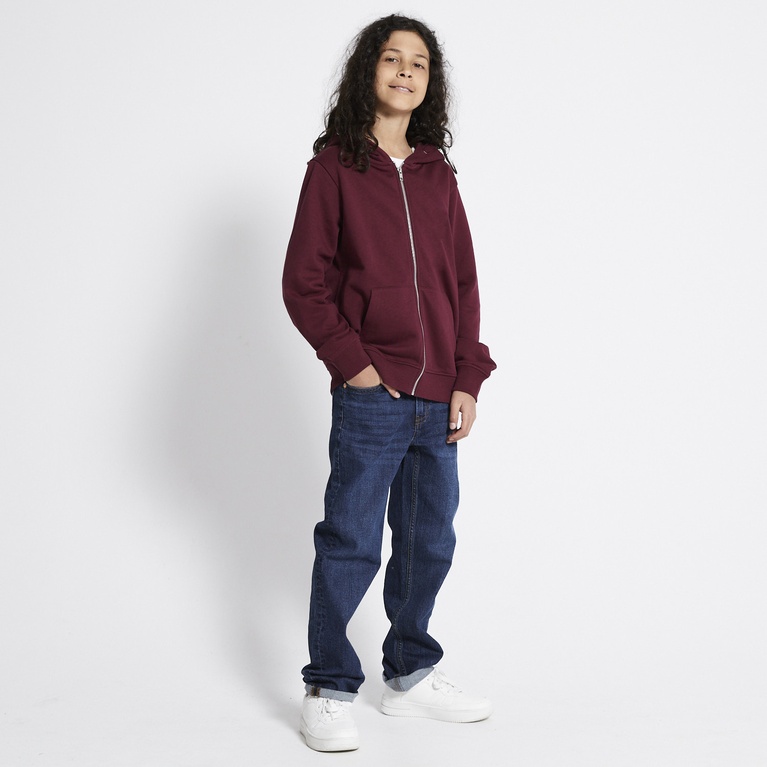 Zip hoodie "Tom star" Dark red
